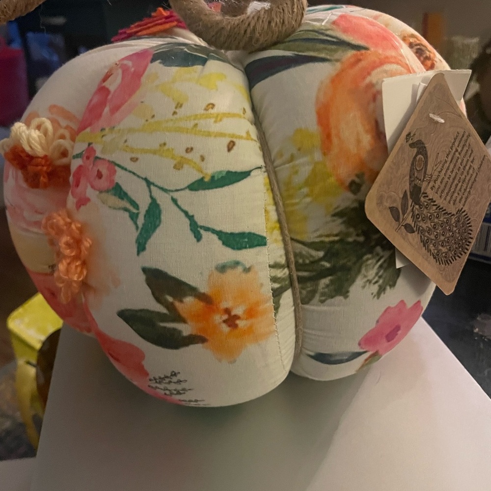 Really cute fabric pumpkin decor pillow accent